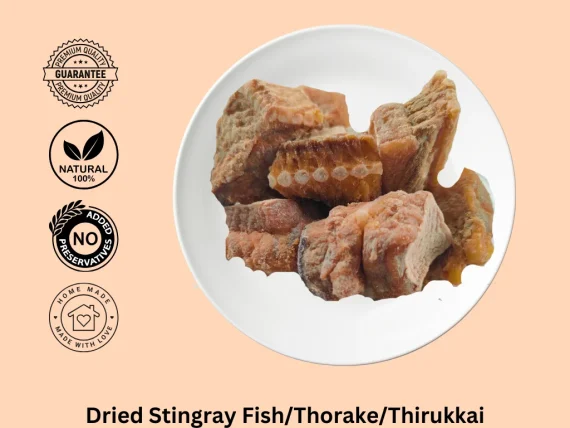 Dried Stingray Fish, Thorake, Thirukkai